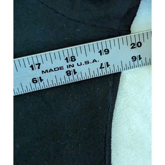 INC International Concepts Women Top L Black Blouse Long Sleeves Shirt - Picture 6 of 10